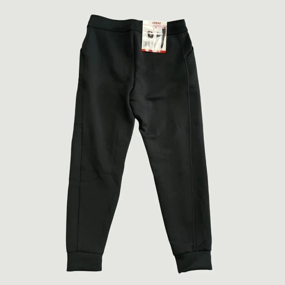 New 32 Degrees Womens M Black Thermal Jogger Pants With Pockets M0767